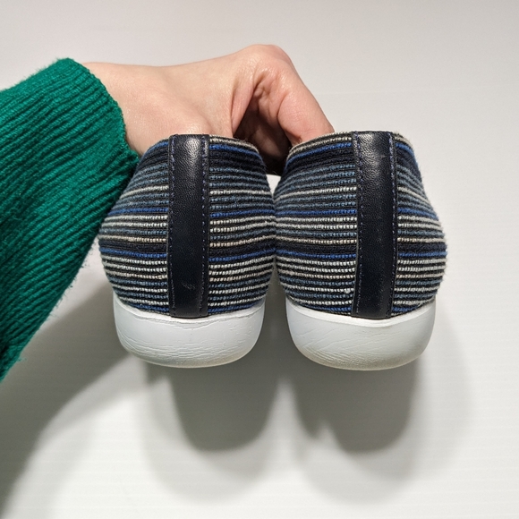 9.5N Munro Bonita Slip-On Espadrille Blue Multi Flat Loafer - Picture 4 of 9